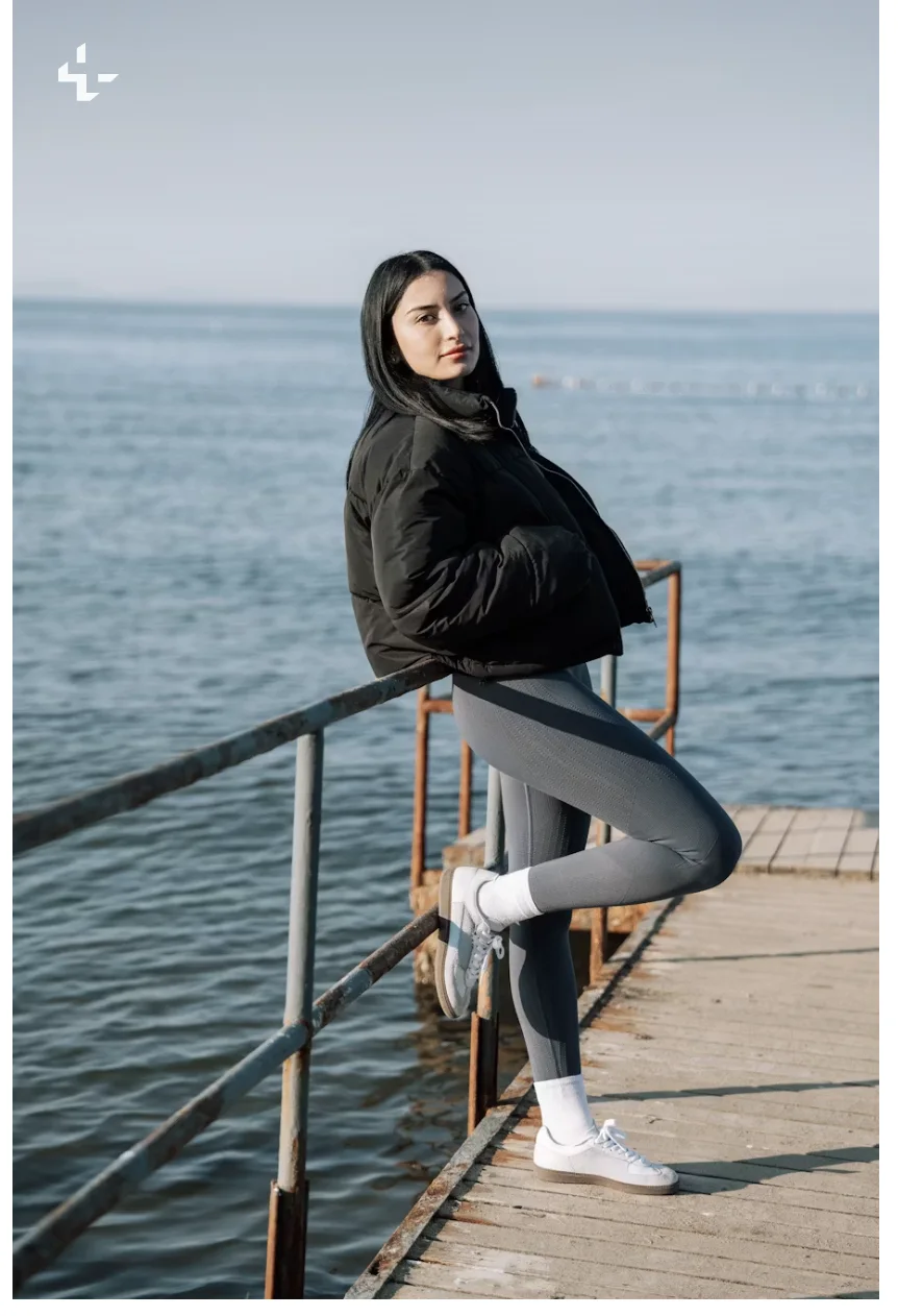 Athleisure Portrait on Waterside Pier