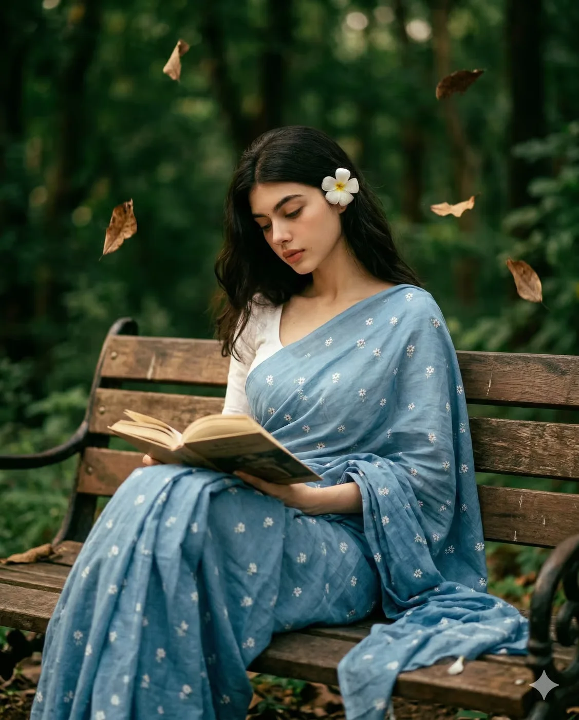 Bookish breeze in blue