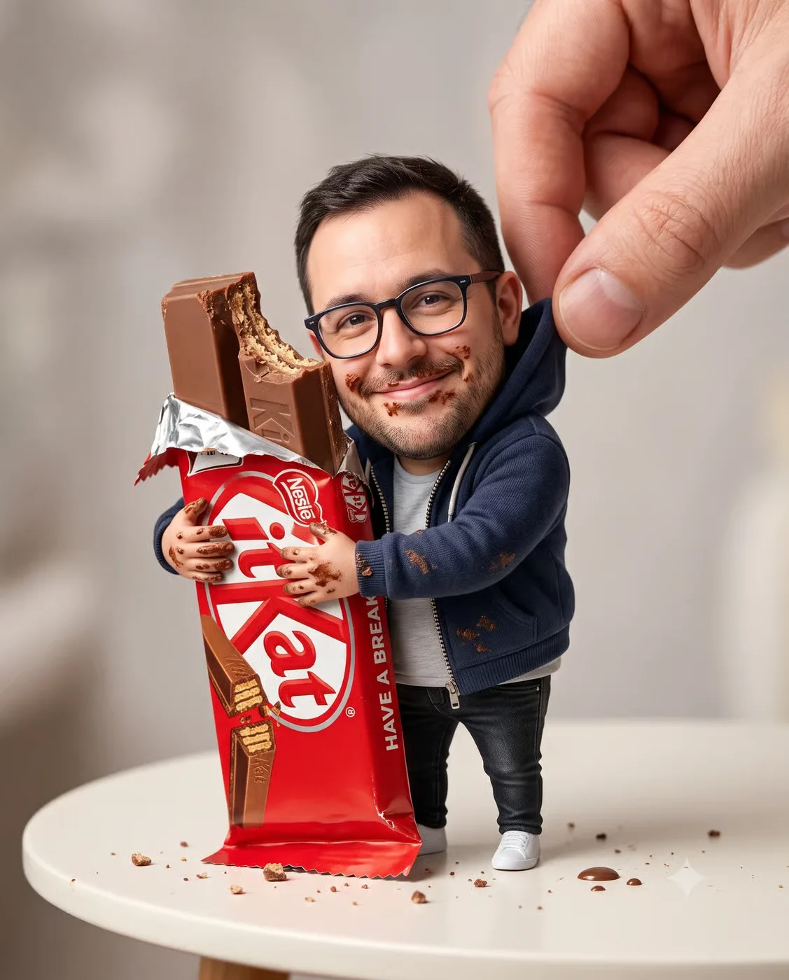 A Miniature with Chocolate